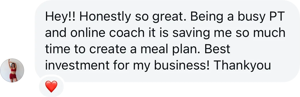 Coach testimonial: busy pt saving time creating meal