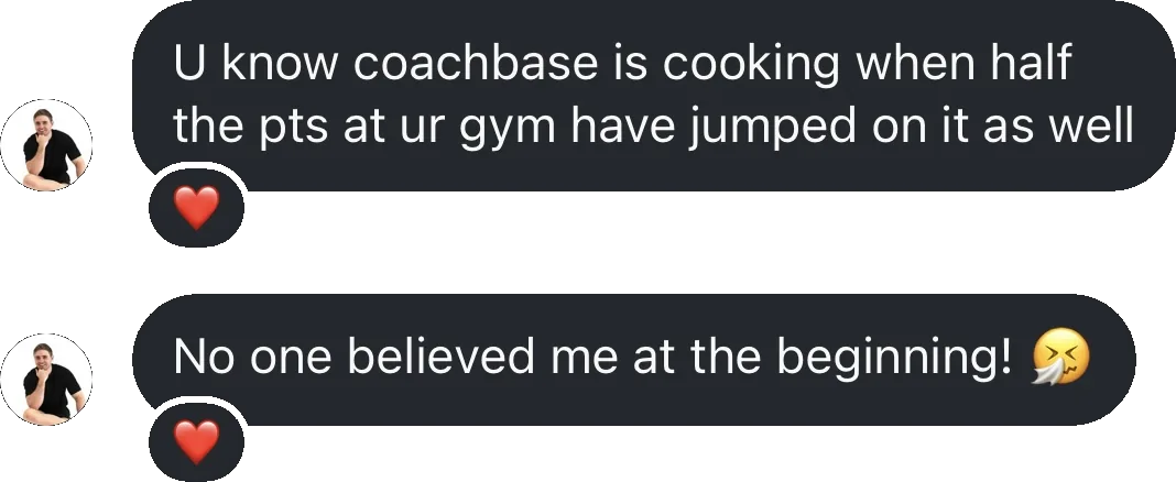 Coach testimonial: know coachbase cooking when half pts