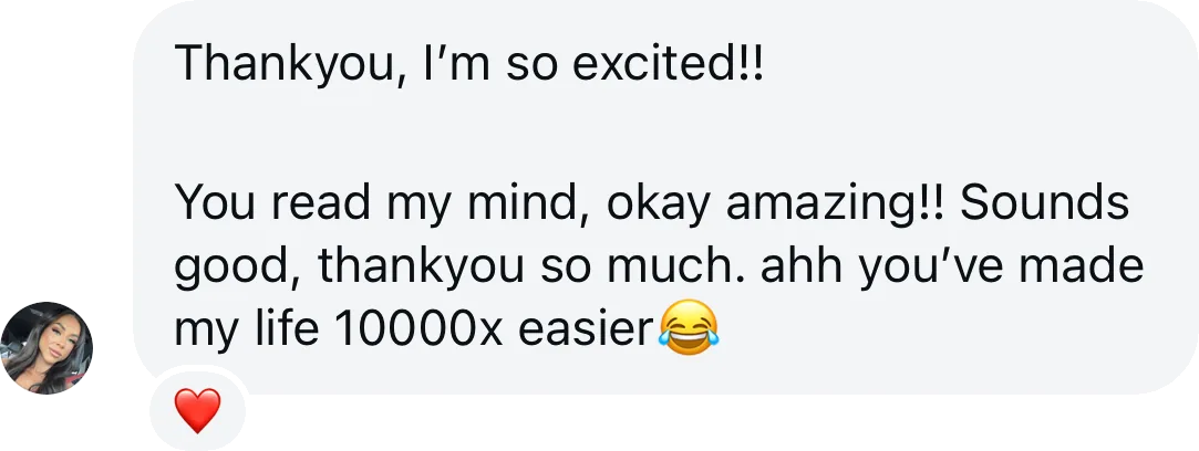 Coach testimonial: read mind amazing ve made life