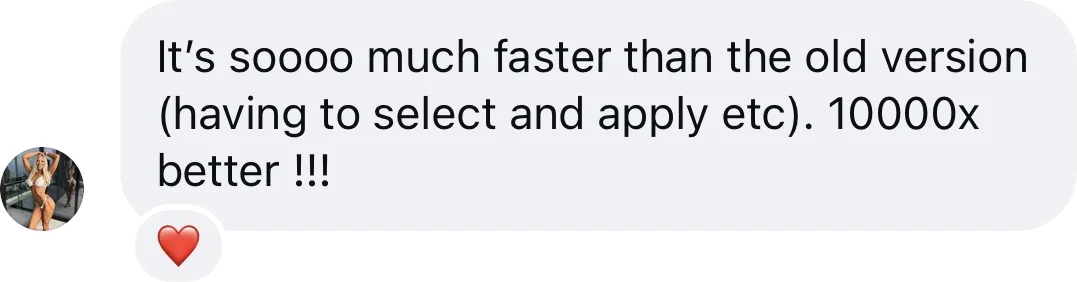 Coach DM: It's so much faster than the old version. 10000x better