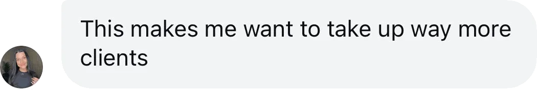 Coach DM: This makes me want to take up way more clients