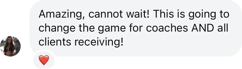 Coach DM: This is going to change the game for coaches and all clients receiving