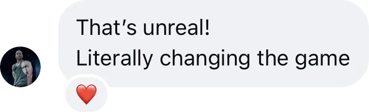 Coach DM: That's unreal! Literally changing the game