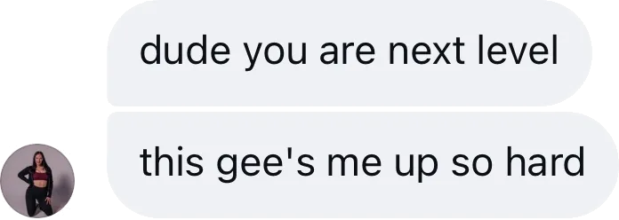 Coach DM: Dude you are next level. This gees me up so hard