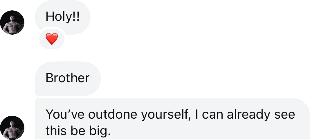 Coach DM: You've outdone yourself, I can already see this being big